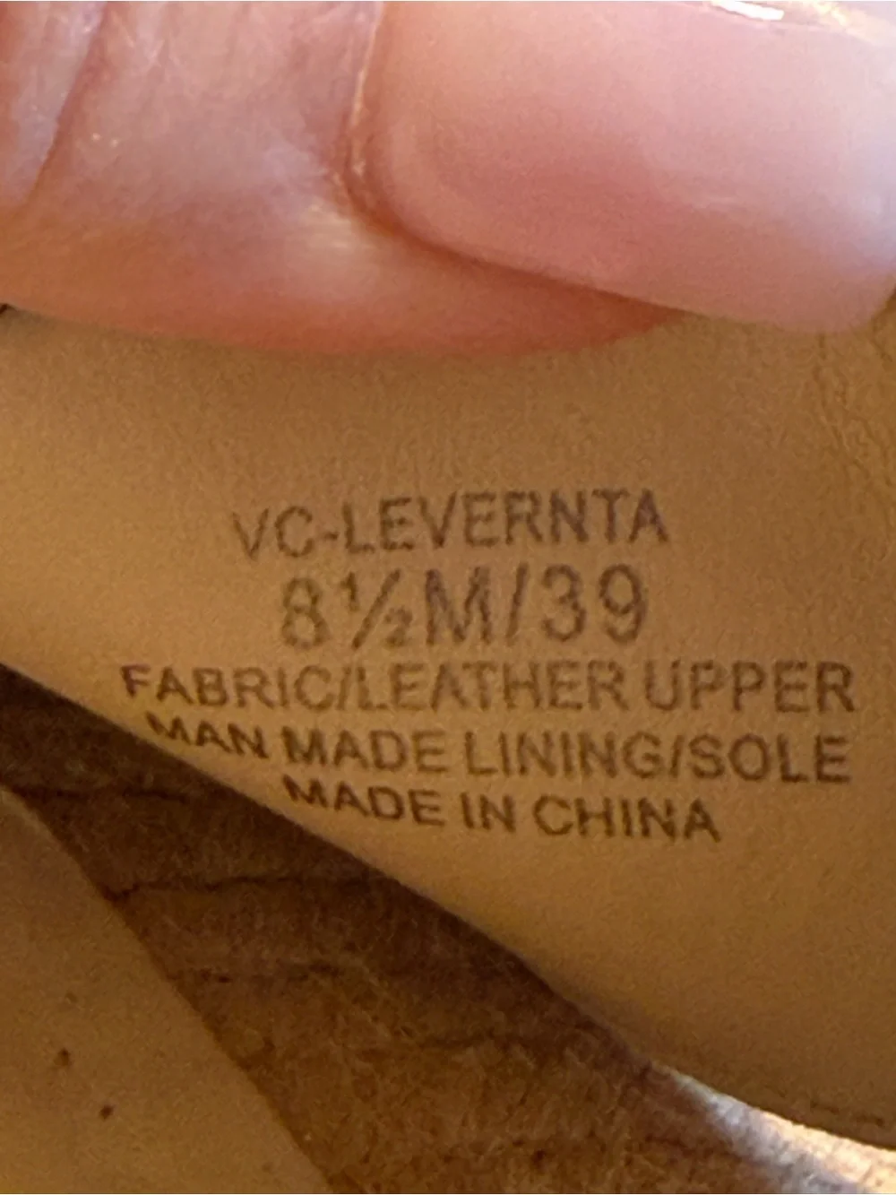 Vince Camuto “Levernta” Tan Espadrille Wedges with Neutral Snake Print 8.5